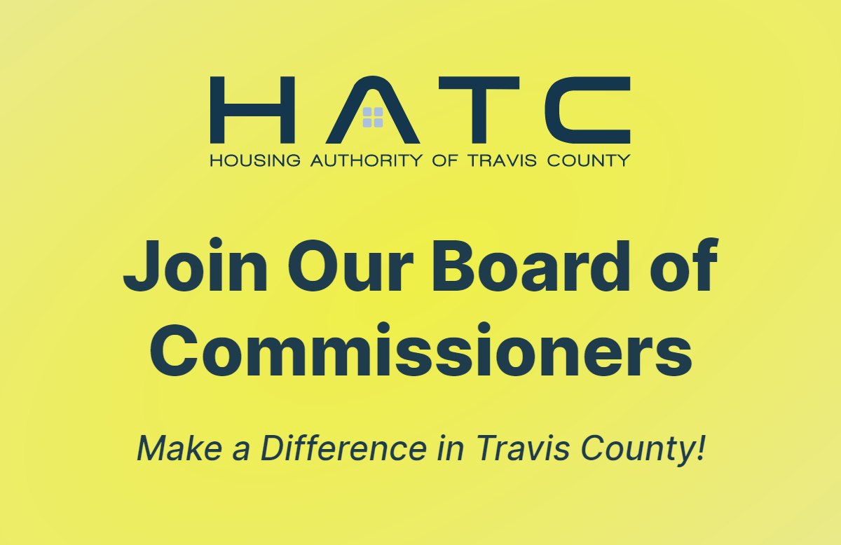 Join the Housing Authority of Travis County's Board of Commissioners